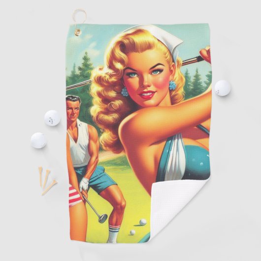  Golf Pin-up Golfhanddoek (Insitu)