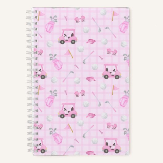 Golf Pink Notitieboek (Voorkant)