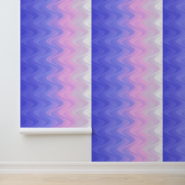 Golf Pink Paars Abstract Behang (Applicatie)