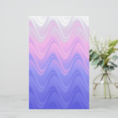 Golf Pink Paars Abstract Briefpapier (Staand voorkant)