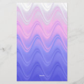Golf Pink Paars Abstract Briefpapier (Achterkant)