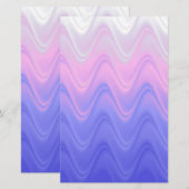 Golf Pink Paars Abstract Briefpapier (Voorkant / Achterkant)