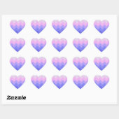 Golf Pink Paars Abstract Hart Sticker (Vel)