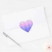 Golf Pink Paars Abstract Hart Sticker (Envelop)
