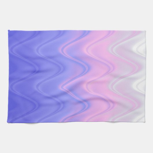 Golf Pink Paars Abstract Theedoek (Horizontaal)