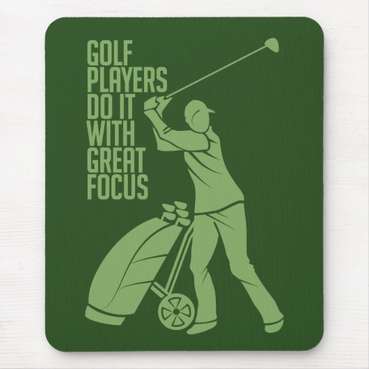 GOLF PLAYER aangepast mousepad Muismat (Voorkant)