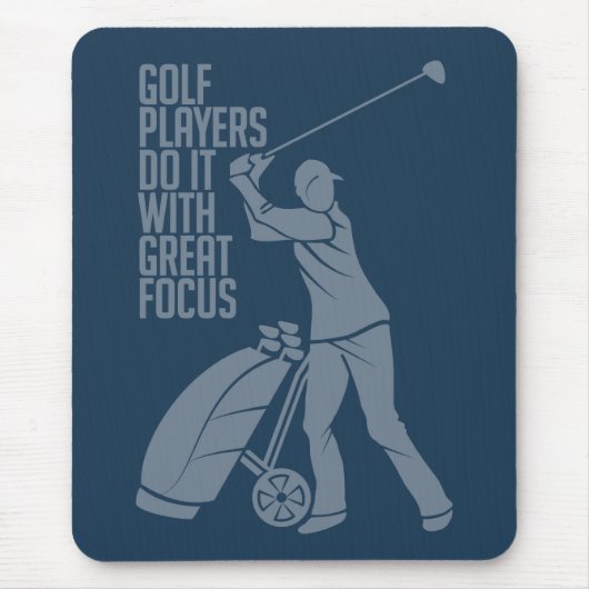 GOLF PLAYER aangepast mousepad Muismat (Voorkant)