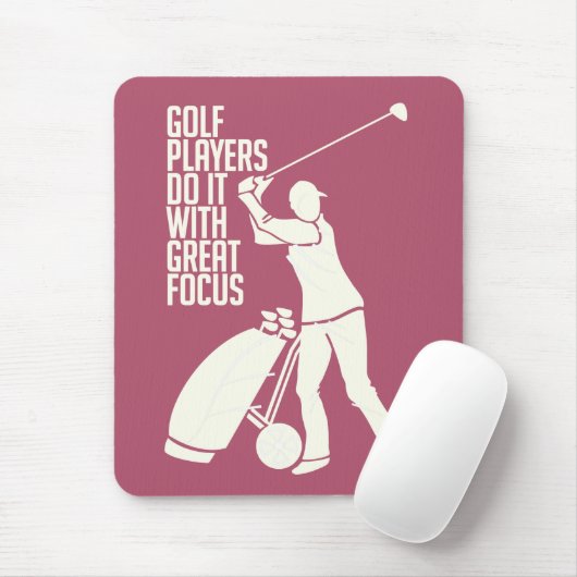 GOLF PLAYER aangepast mousepad Muismat (Met muis)