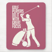 GOLF PLAYER aangepast mousepad Muismat (Voorkant)