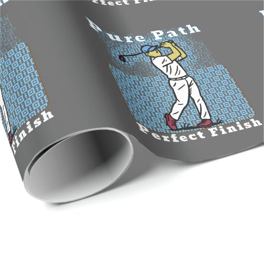 golf player cadeaupapier (Rol Hoek)