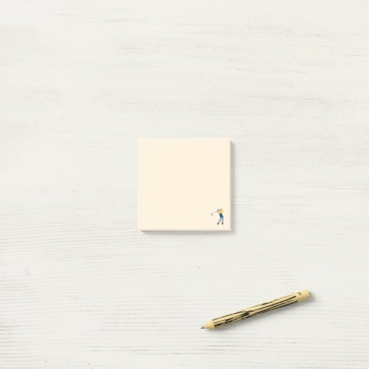 Golf Player Emoji Post-it® Notes (Op bureau)