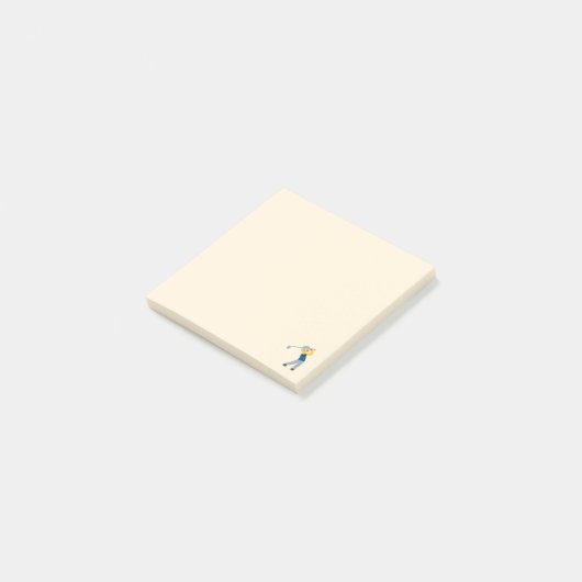 Golf Player Emoji Post-it® Notes (Schuin)