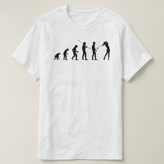 Golf Player Evolution ・ Funny Golfer Meme Bv T-shirt (Design voorkant)