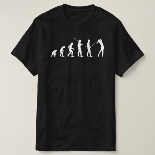 Golf Player Evolution ・ Funny Golfer Meme Bv T-shirt (Design voorkant)