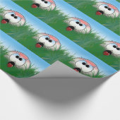 Golf Player Golf Theme Idea Funny Humor Humoureus Cadeaupapier (Hoek)