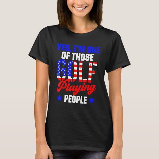 Golf Player Golfer Golfing 10 T-shirt (Voorkant)