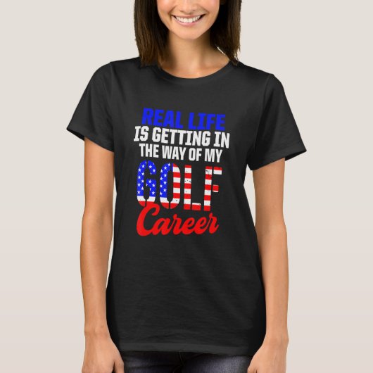 Golf Player Golfer Golfing T-shirt (Voorkant)
