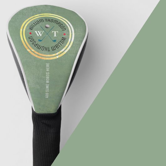 Golf Player golfheadcover met Logo-naam