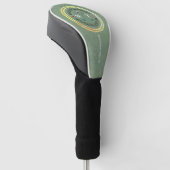 Golf Player golfheadcover met Logo-naam (Schuin)