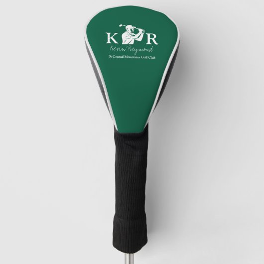 Golf Player Icon Green Golfheadcover (Voorkant)