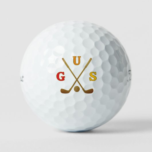Golf Player Initials | three-letter nick name Golfballen (Voorkant)