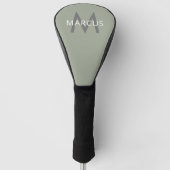 Golf Player-monogram - Aangepast modern stuurprogr Golfheadcover (Voorkant)