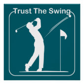 golf player perfect poster (Voorkant)