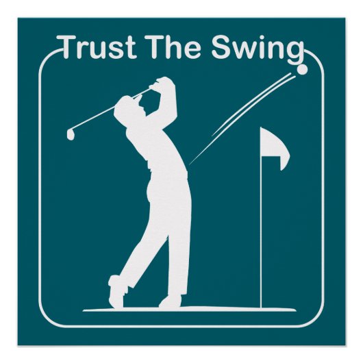 golf player perfect poster (Voorkant)