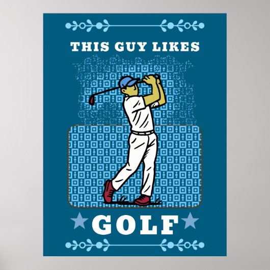 golf player poster (Voorkant)