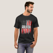 Golf Player Pride Golfer Golfing 5 T-shirt (Voorkant volledig)