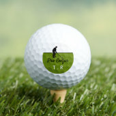 Golf Player Silhouette, Pro Golfer, gepersonalisee Golfballen (Insitu Shirt)