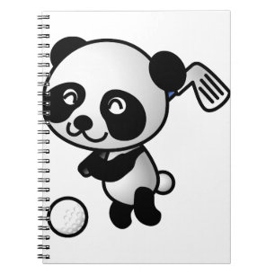 Golf Plays Panda Notitieboek