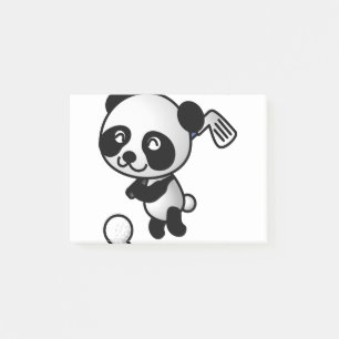 Golf Plays Panda Post-it® Notes
