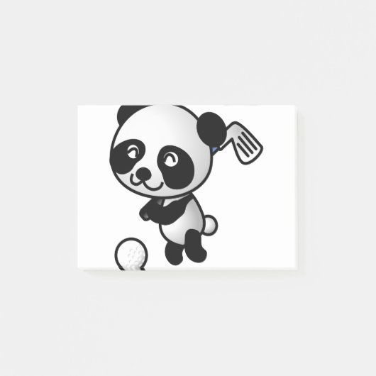 Golf Plays Panda Post-it® Notes (Voorkant)