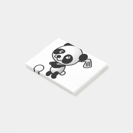 Golf Plays Panda Post-it® Notes (Schuin)
