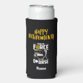 Golf-politieagent in ruste voor de Pensioenpartij Seltzer Blikjeskoeler (Seltzer Voorkant)