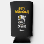 Golf-politieagent in ruste voor de Pensioenpartij Seltzer Blikjeskoeler (Voorkant)