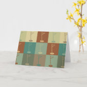 Golf Pop Art Kaart (Gele Bloem)