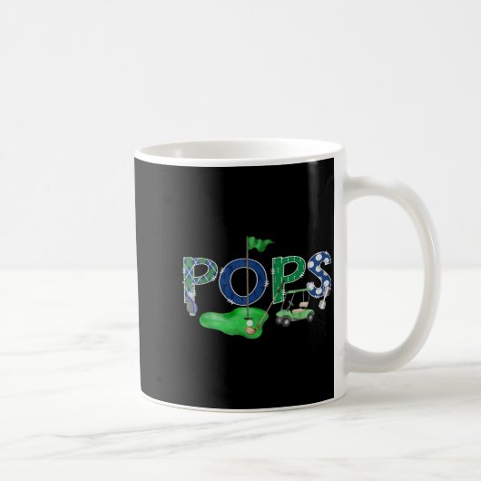 Golf Pops Hole One 1e ontwerp Koffiemok (Rechts)