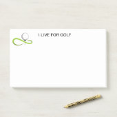 Golf Post merkt op Post-it® Notes (Op bureau)