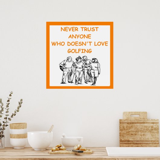 golf poster (Keuken)