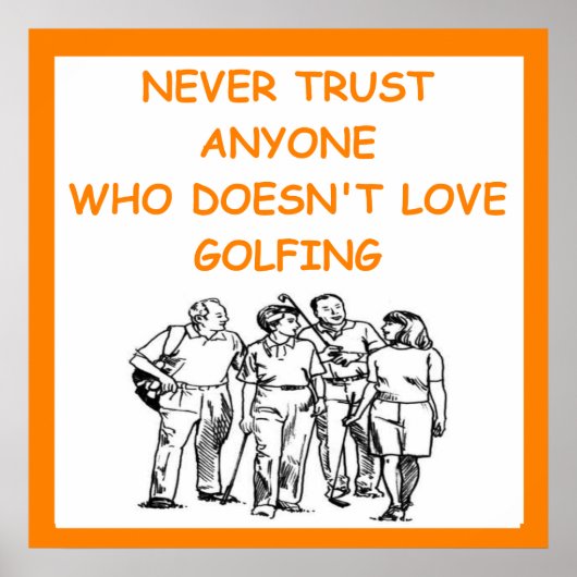 golf poster (Voorkant)