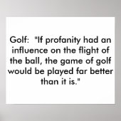 Golf Poster (Voorkant)
