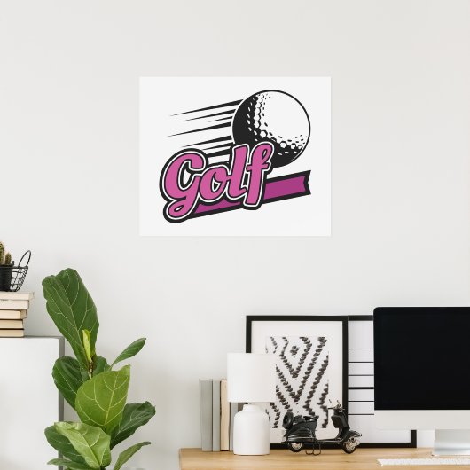 Golf Poster (Thuiskantoor)