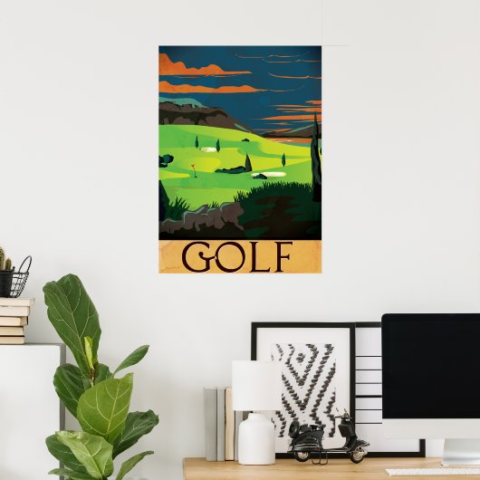 Golf Poster (Thuiskantoor)
