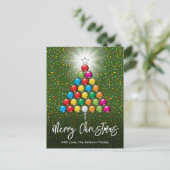 Golf Prettig Kerstmis-vakantie ontwerp Briefkaart (Staand voorkant)