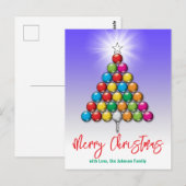 Golf Prettig Kerstmis-vakantie ontwerp Briefkaart (Voorkant / Achterkant)