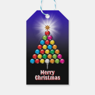 Golf Prettig Kerstmis-vakantie ontwerp Cadeaulabel