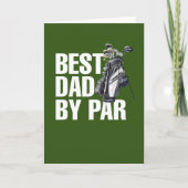 Golf  Prettig Vaderdag beste papa door par Kaart (Voorkant)