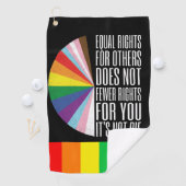 Golf Pride Maand Golf Regenboog Viering Golfhanddoek (Insitu)